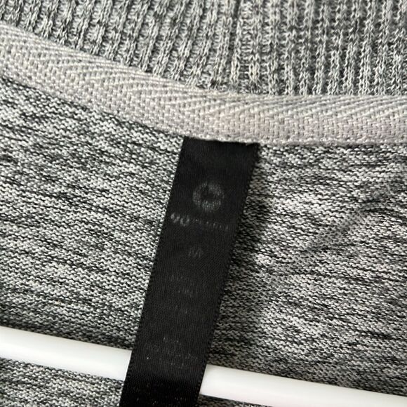 90 Degree by Reflex Waterfall Open Front Cardigan Sweater Cozy Gray Medium - Picture 2 of 3